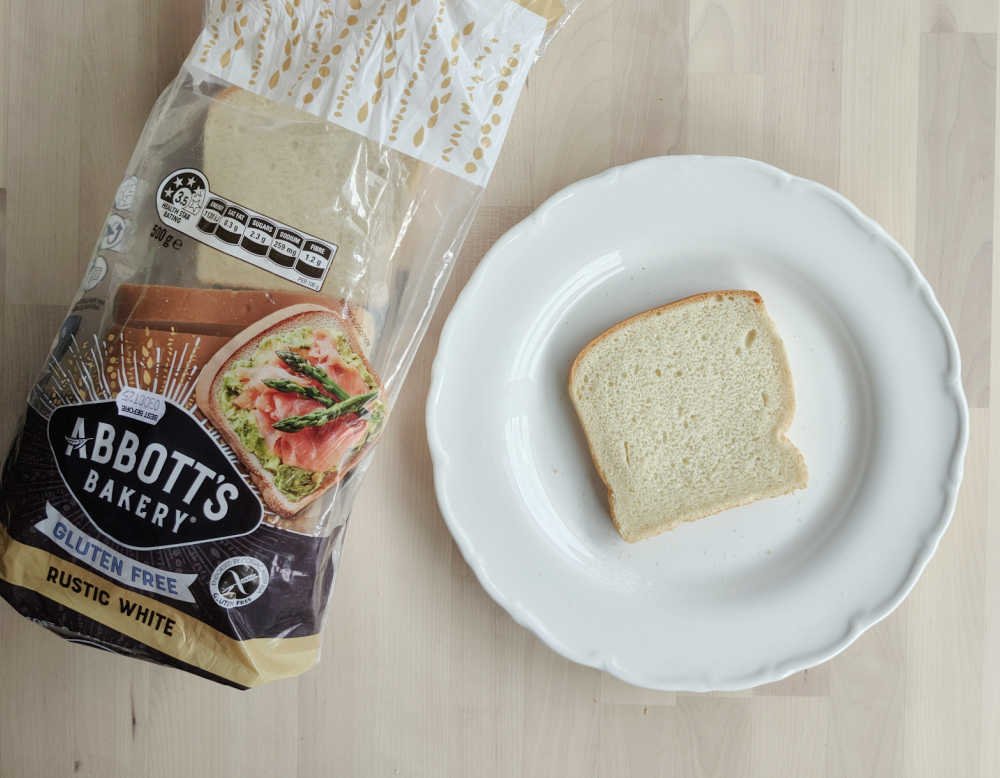 Abbotts Bakery GF White Bread Slice.