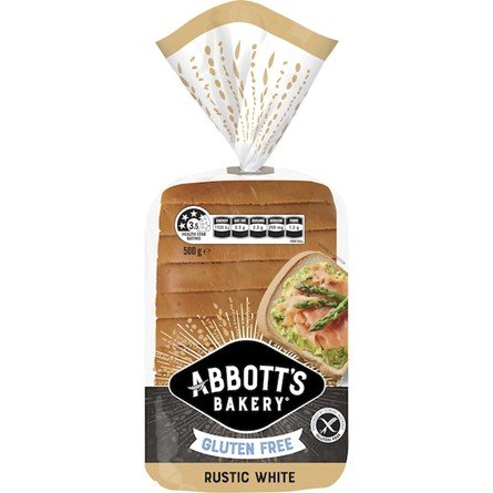 Sliced Loaf of Abbotts Bakery Gluten Free Rustic White.