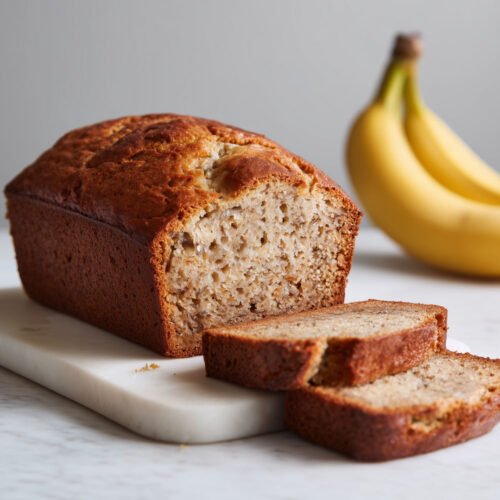 Gluten Free Banana Bread On A Board
