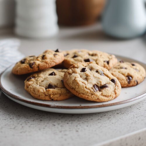 Gluten Free Chocolate Chip Cookies on a Plate