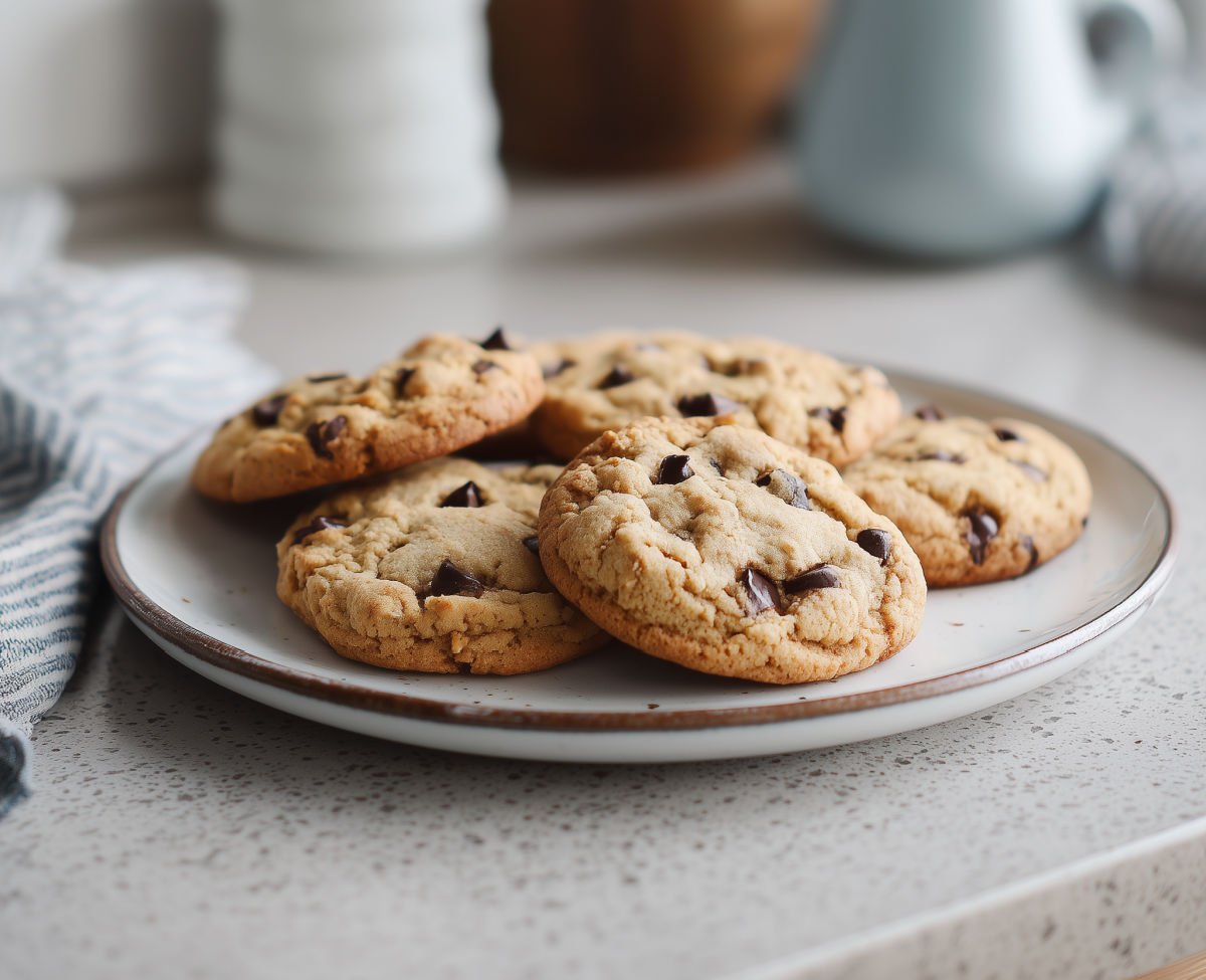 Gluten Free Chocolate Chip Cookies on a Plate