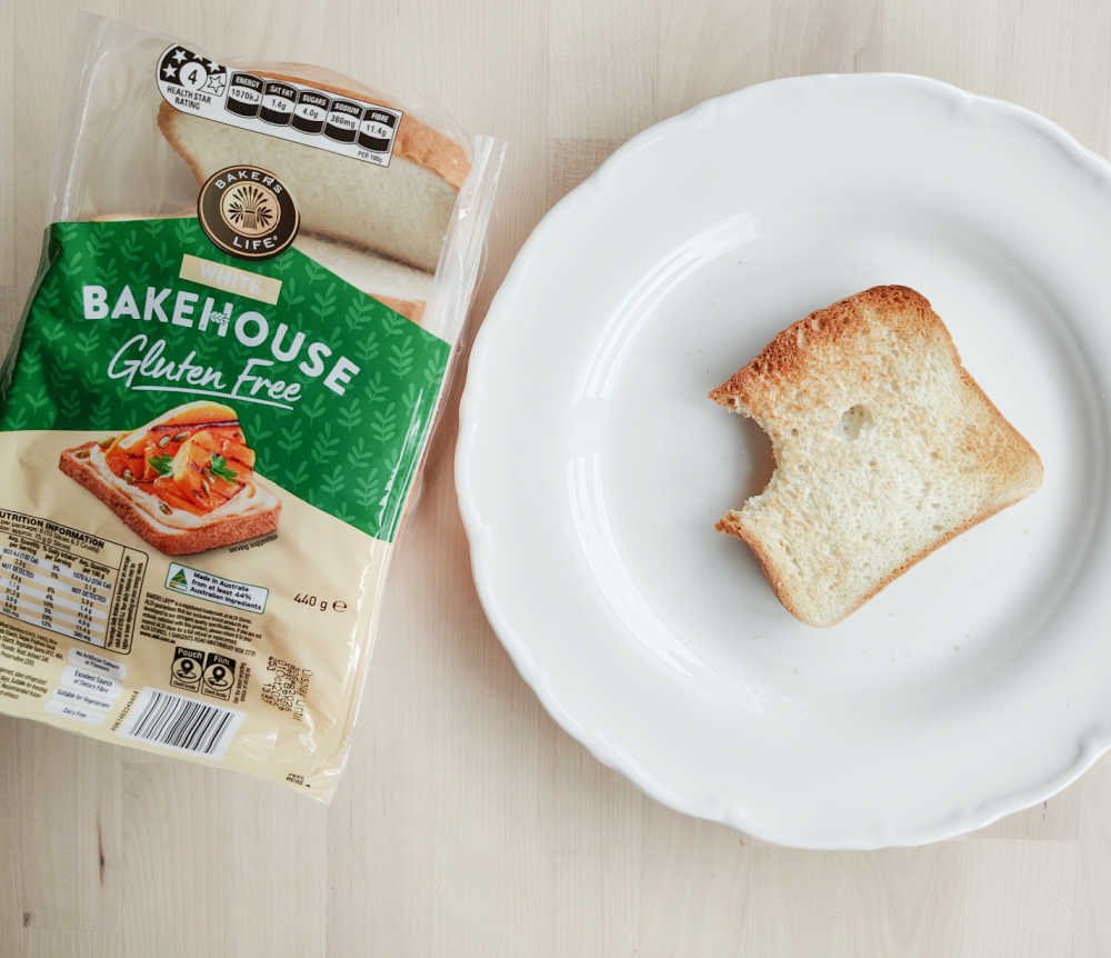 Toasted Bakehouse Gluten Free White Bread.