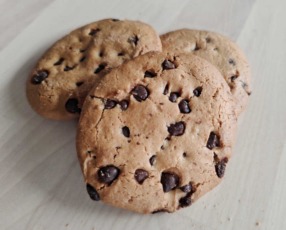 Woolworths Free From Gluten Choc Chip Biscuits.