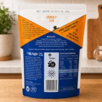 Blue Frog Keto Granola Ginger Nut Crunch 350g Back of Pack
