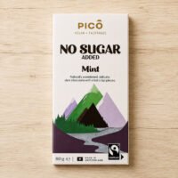 Pico No Sugar Added Dark Chocolate Bar Mint 80g Front of Pack