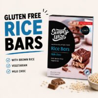 Simply Wize Gluten Free Rice Bars Milk Choc Sale