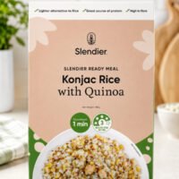 Slendier Ready Meal Konjac Rice with Quinoa Front of Pack
