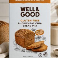 Well and Good Gluten Free Buckwheat Chia Bread Mix Front of Pack