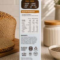 Well and Good Gluten Free Buckwheat Chia Bread Mix Side of Pack