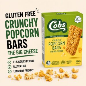 Cobs Crunchy Popcorn Bars The Big cheese 100g