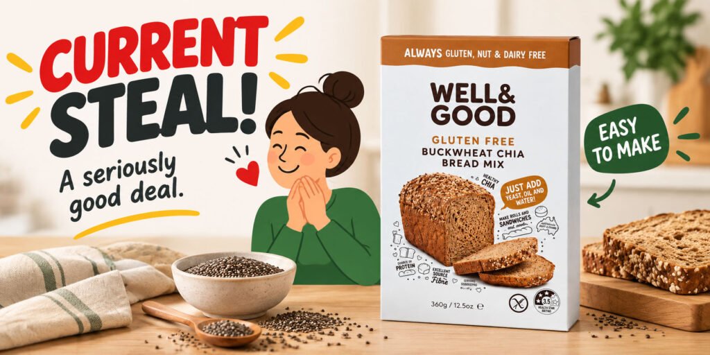 Current Steal - Well and Good Buckwheat Chia Bread Mix